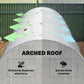 11.5x6.6x6.6ft Walk-in Tunnel Greenhouse Portable Garden Plant Growing Warm House with Door and Ventilation Window, White