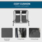 2-Seater Outdoor Porch Swing with Canopy, Patio Swing Chair for Garden, Poolside, Backyard, Black