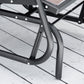 Patio Glider Outdoor Glider Chair with Breathable Mesh Seat & Backrest, Armrests and Metal Frame, Brown