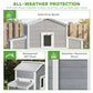 66.5" Large Chicken Coop, Wooden Chicken House with 2 Nesting Boxes, Sliding Tray & Ramp, for Outdoor Backyard Farm