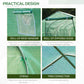 13'x6.6'x6.6' Polytunnel Greenhouse Walk in Greenhouse with Windows, Door & Wind Resistance Level 5, Green