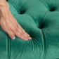 End of Bed Bench, Upholstered Bench, Entryway Shoe Bench with Button Tufted for Living Room, Bedroom, Dark Green
