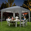 10' x 10' Light Grey Pop-Up Canopy Tent with Light & Remote