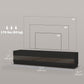 Lighted TV Stand for TVs up to 75", TV Cabinet with Storage for Living Room, High Gloss Black