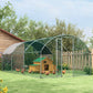 9.2' x 18.7' x 6.5' Silver Galvanized Chicken Coop with Cover