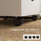 File Cabinet with 5 Drawer Wheels, 15.7" x 15.7" x 26.4", White
