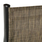 Set of 4 Outdoor Dining Chairs, Heavy Duty Stackable Patio Dining Set with Armrests for Balcony Garden, Brown and Black