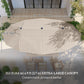 15' Outdoor Patio Umbrella with Twin Canopy Sunshade Steel Table Umbrella w/ Lift Crank, Cross Base, Sandbag, Khaki