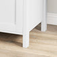 2 Drawer File Cabinet, Lockable Filing Cabinet with Adjustable Hanging Bar for Letter, A4 and Legal Size, White
