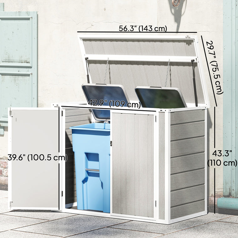 41 Cu. Ft. Trash Can Shed