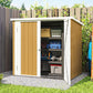 5' x 3' Metal Garden Storage Shed, Tool House with Double Doors for Backyard, Patio, Lawn