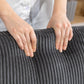 L-Shape Sofa, Modern Sectional Couch with Changeable Chaise Lounge, Pillows and Wooden Legs for Living Room, Dark Grey