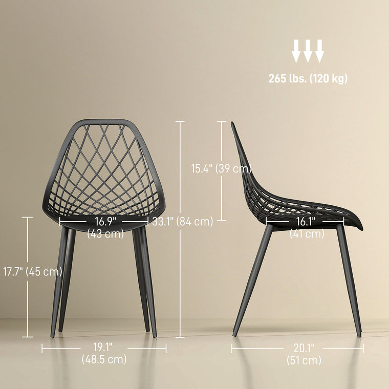 Set of 4 Modern Dining Chairs