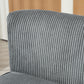 Modern 2 Seater Sofa, Upholstered Two Seater Couch with Rubber Wood Legs, Grey