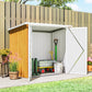 5' x 3' Metal Garden Storage Shed, Tool House with Double Doors for Backyard, Patio, Lawn