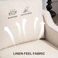 Loveseat Sofa, Modern Couch with Pocket Spring, Linen Upholstered, Thick Padded, Beige