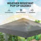 10' x 10' Pop Up Canopy with Sidewalls, Roller Bag, Height Adjustable Instant Tent for Outdoor, Garden, Patio, Grey