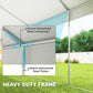 Heavy Duty Large Party Tent & Carport with Removable Sidewalls, Portable Garage Canopy Tent, White
