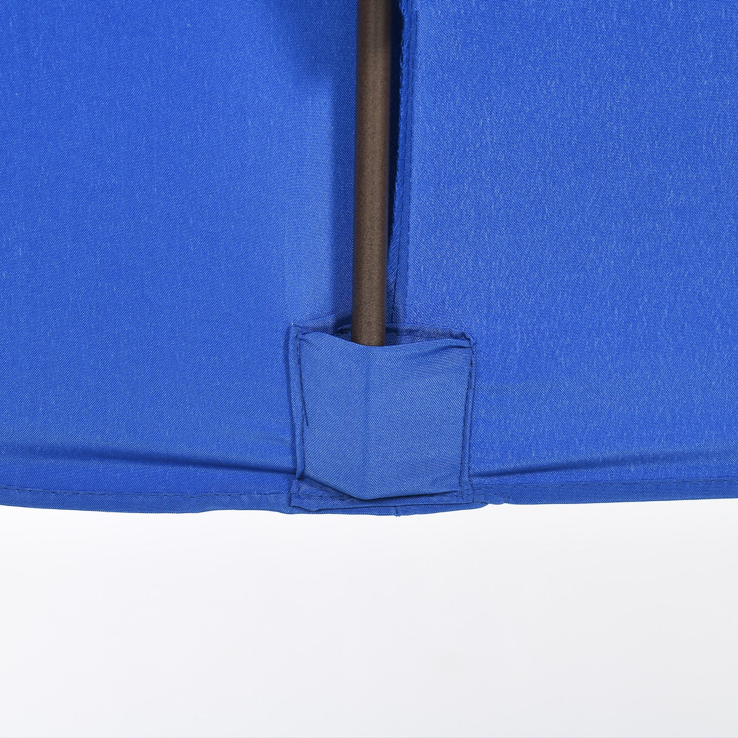 6.5x10ft Patio Umbrella, Rectangle Market Umbrella with Aluminum Frame and Crank Handle, Garden Parasol Outdoor Sunshade Canopy, Dark Blue