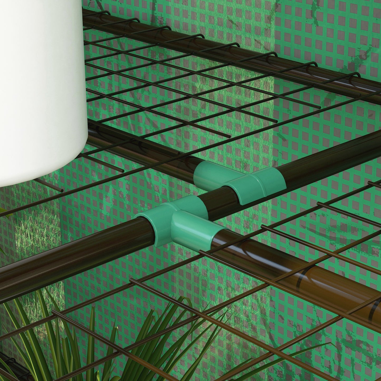 Portable Mini Greenhouse Green House with 3 Tier Shelves, Reinforced PE Cover, Roll-up Doors, 56.3" x 18.1" x 59.4"
