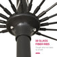 8ft Shanghai Garden Parasol Umbrella with Crank & Tilt, Adjustable Outdoor Sun Shade, Wine Red
