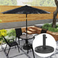 48 lbs Black Round HDPE Patio Umbrella Base