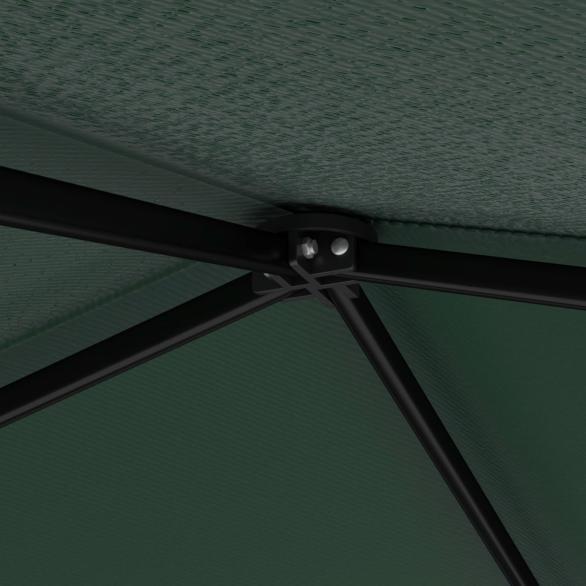 7' x 7' Green Pop-Up Canopy Tent with Backpack & Inclined Legs