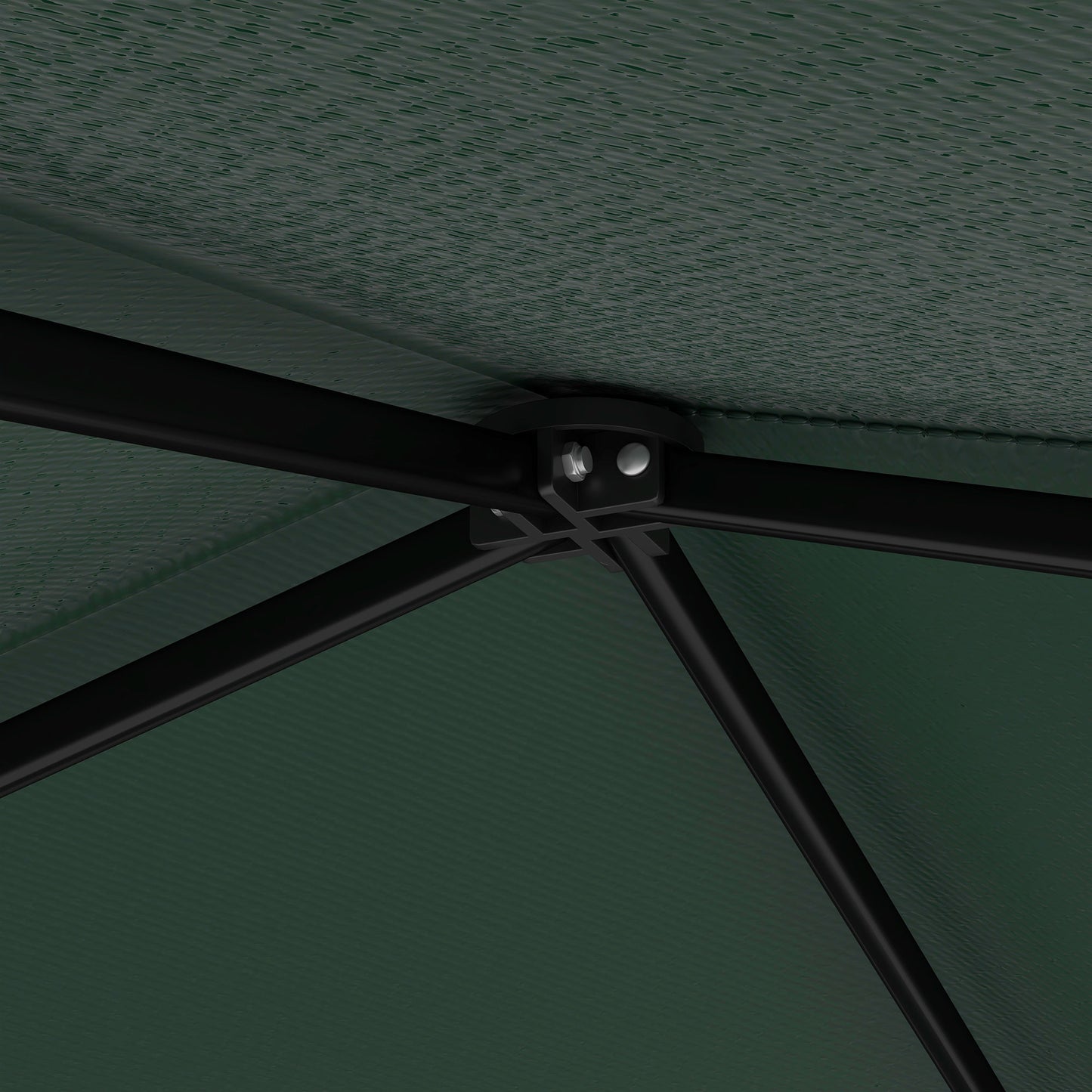 7' x 7' Green Pop-Up Canopy Tent with Backpack & Inclined Legs