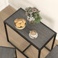 Dining Table Set, Industrial Dining Set for 2, Kitchen Table and Chairs for Small Space, Dining Room Table with Chairs