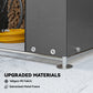 6' x 4' Portable Shed, Waterproof Bike Tent with Roll-up Zipper Door, Vent and Galvanised Metal Frame, Dark Grey
