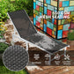 Outdoor Lounge Chair, 5-Position Reclining Outdoor Chaise Lounge Tanning Chair with Mesh Seat, Grey