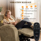 Power Recliner Chair with Massage, Electric Lift Chair for Elderly with Side Pockets, 2 Memory Positions, Remote, Brown