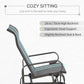 Patio Glider with Breathable Mesh Fabric, Outdoor Glider Chair, Garden Rocking Gliding Seat for Patio, Yard, Porch, Grey