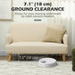 Velvet Feel Fabric 2 Seater Sofa, Small Sofa Loveseat with 8.3" Thick Padding and Wood Legs, Cream White