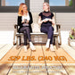 Garden Double Gliding Chair, Patio Glider Armchair for Outdoor, Backyard Mesh Seat and Backrest, Steel Frame, Light Grey