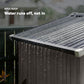 6.5' x 4' Metal Garden Shed with Lockable Doors - Light Grey
