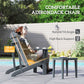Classic Adirondack Chair, Muskoka Chairs, Garden Deck Chair with Cup Holder for Patio, Indoor, Backyard, Dark Grey