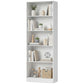 5-Tier Bookcase, Storage Bookshelf with Adjustable Shelves, Display Shelves for Living Room, Home Office, White