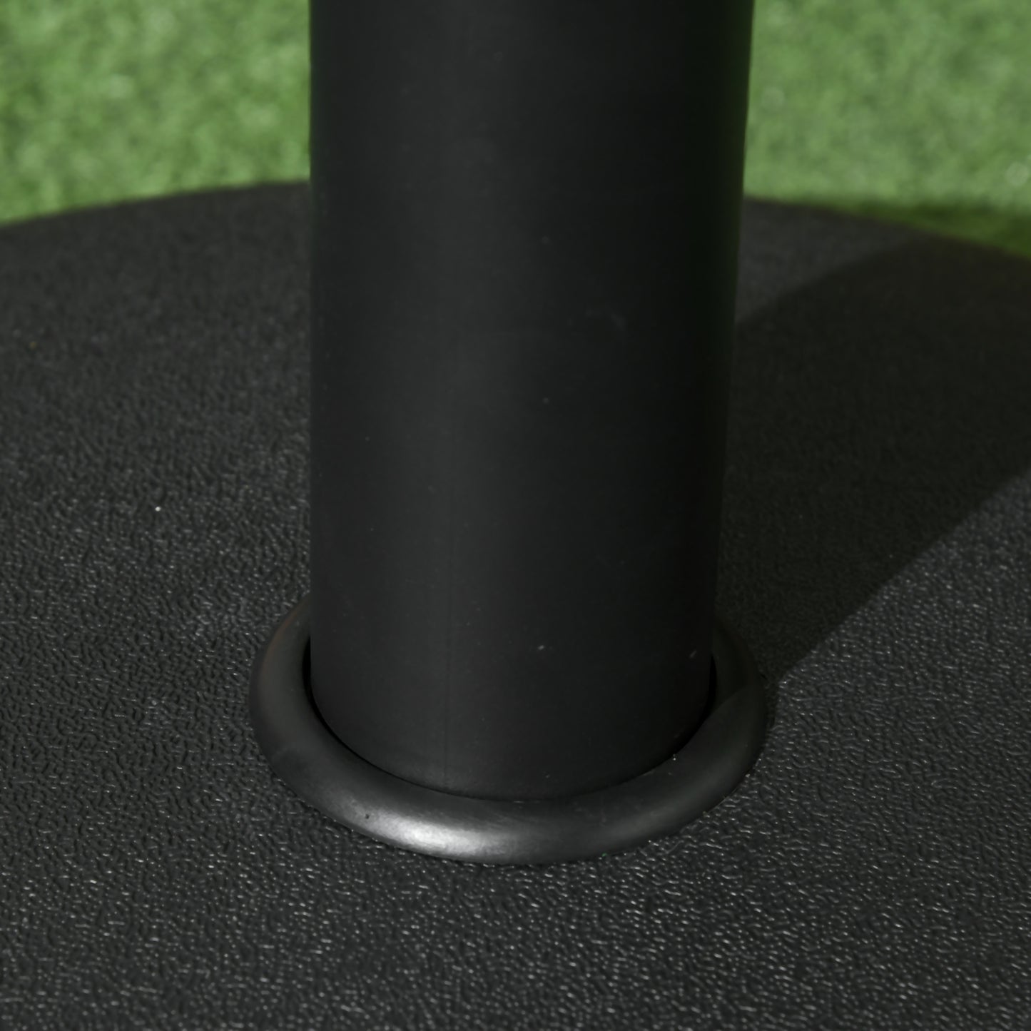 55 lbs Cement Round Umbrella Base Holder 20" Heavy Duty Parasol Stand for Patio, Outdoor, Backyard, Black