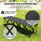 Portable 4-Seater Folding Camping Chair, Team Bench Chair with Carry Bag for Soccer Football Team, No Assembly