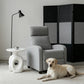 Manual Recliner Single Sofa Chair, Linen-Touch Home Theater Seating Armchair for Living Room, Light Grey