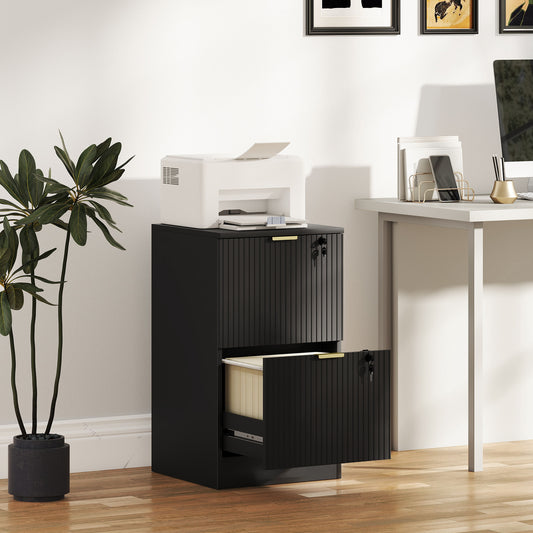 2-Drawer Lockable Filing Cabinet