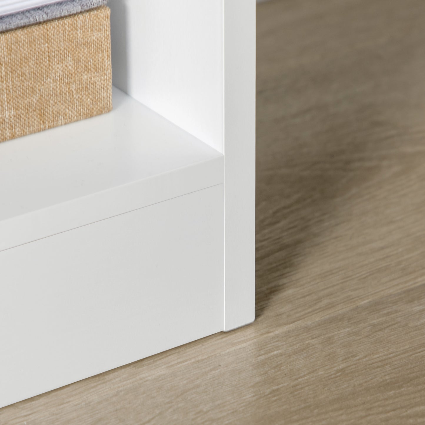 Tall Bookshelf with Drawer, Freestanding Bookcase for Bedroom, Living Room, Home Office, White
