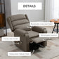 Lift Chair for Elderly, Power Chair Recliner with Footrest, Remote Control, Side Pockets for Living Room, Brown