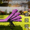 Purple 4-Level Adjustable Chaise Lounge