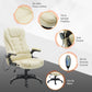 Heated Massage Executive Office Chair, Ergonomic High Back Swivel Computer Chair with Vibration, Beige