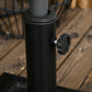 26 lb Heavy Duty Patio Umbrella Base, Square Resin Market Umbrella Stand for Outdoor, Garden, Backyard, Black