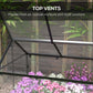 Wood Elevated Planter Box with Cold Frame Greenhouse, Raised Garden Bed for Vegetables, Flowers, Herbs, Distressed Grey