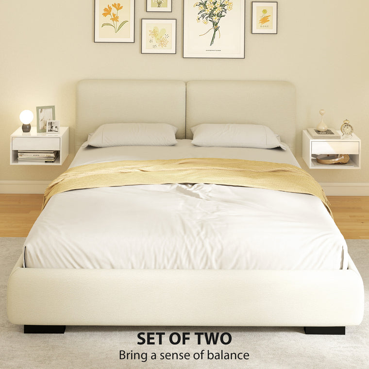 Floating Wall-Mounted Nightstands Set of 2