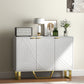 Sideboard Buffet Cabinet with Adjustable Shelves, Living Room Cabinet, TV Cabinet for 50 Inch TV, White